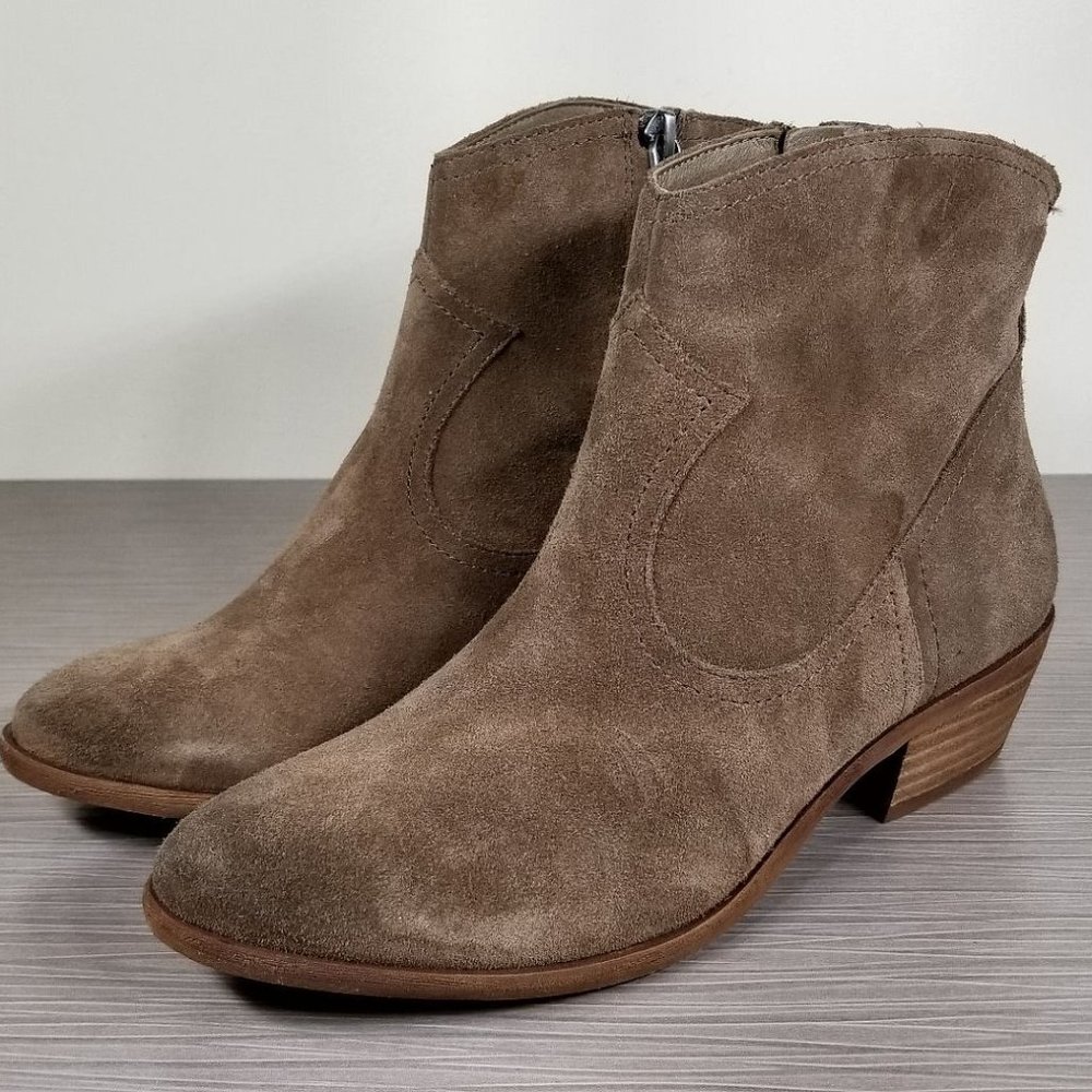 Sam Edelman Peggy Bootie, Brown Suede, Womens Various Sizes